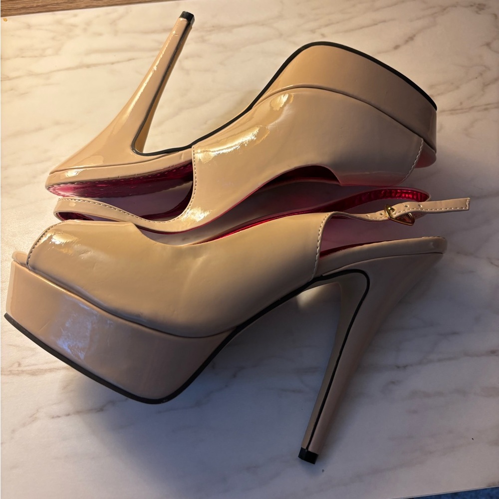 Elegant Nude Women's Heels Size 9